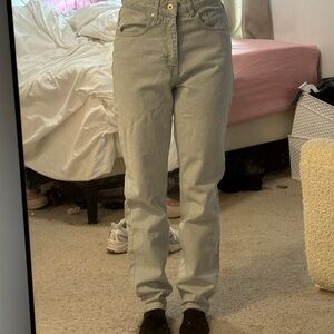 Women's Light Wash Jeans Distressed Back